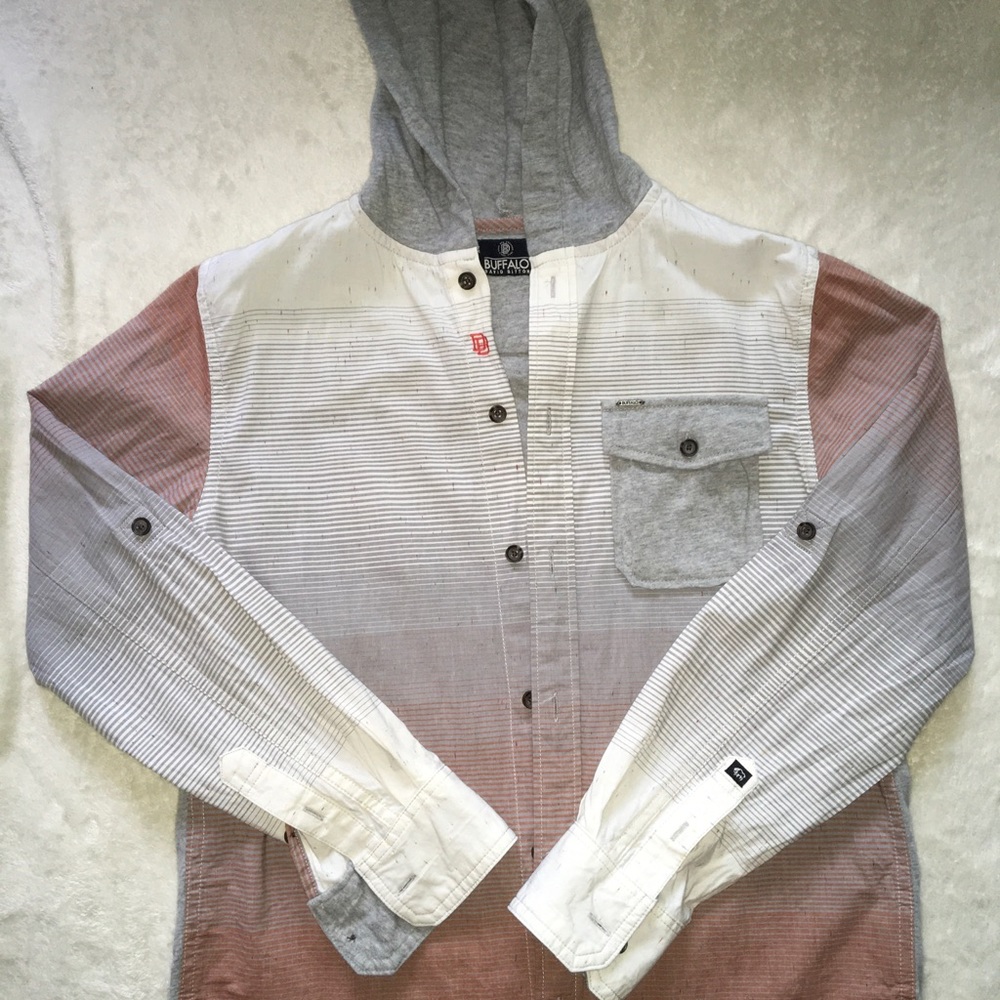 Buffalo David Britton Boys Button Down Shirt
